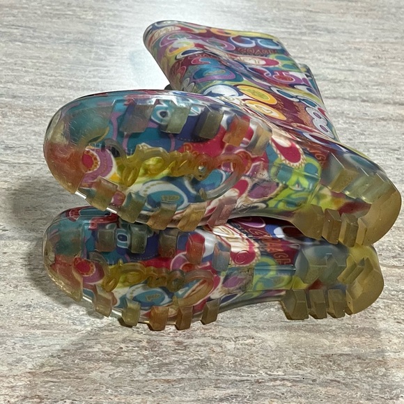 Coach Poppy Pixy multicolored tall rain boots - Picture 10 of 14